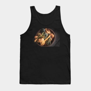 Rustic Basket Harvest Squash and Gourds Tank Top